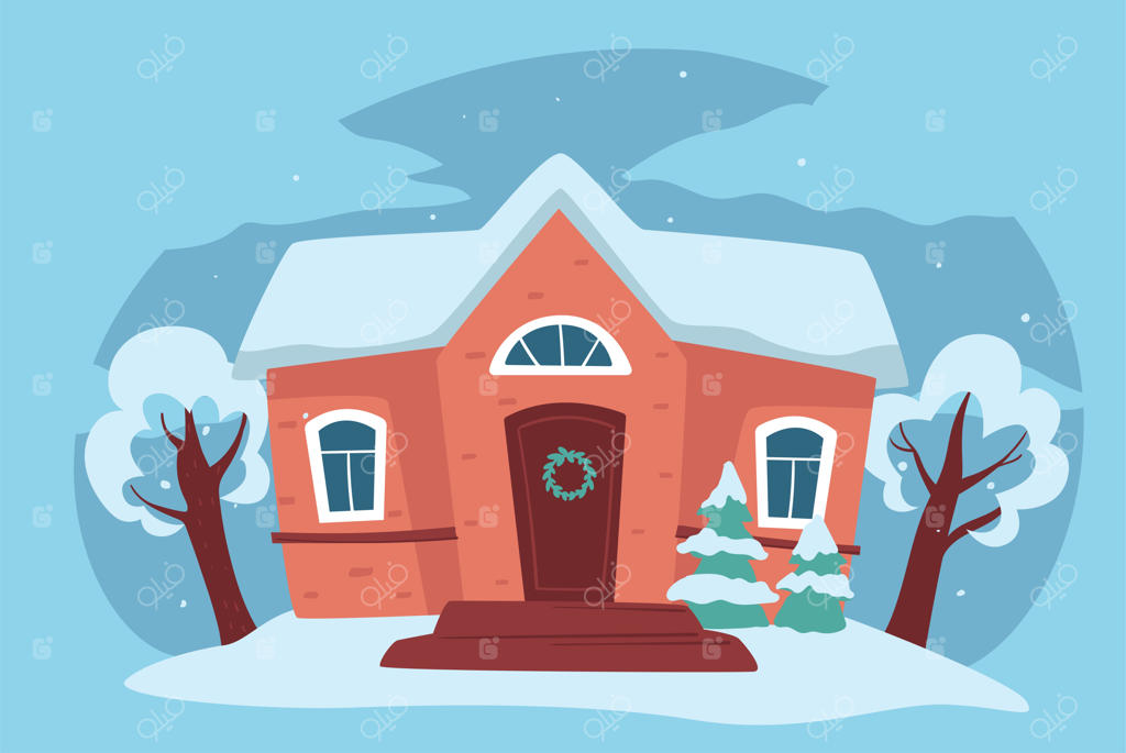 خانه‌ای محصور در میان برف و بوران وکتوری‌ها