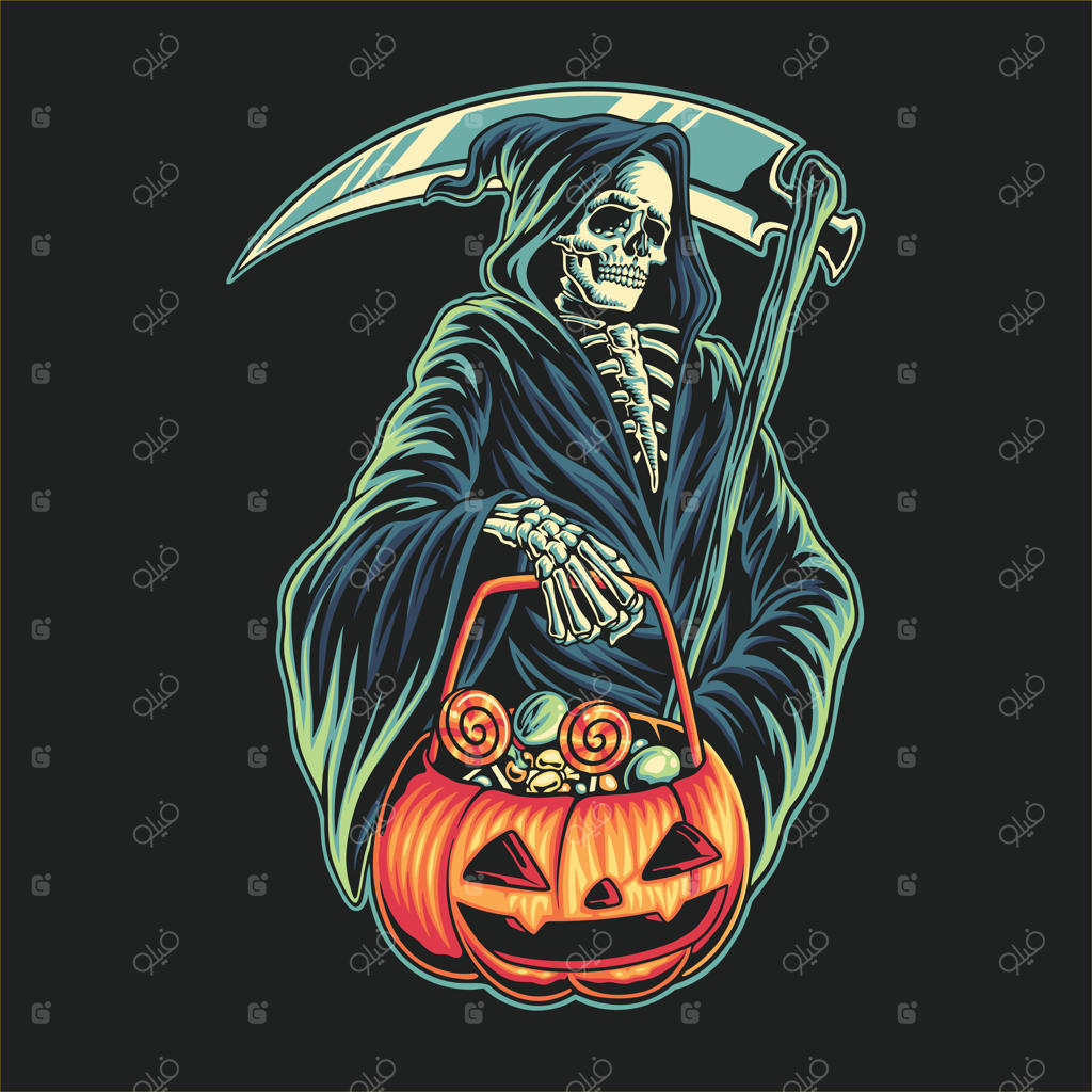 تصویرسازی فرشته مرگ و رسم شیرینی یا شیطنت