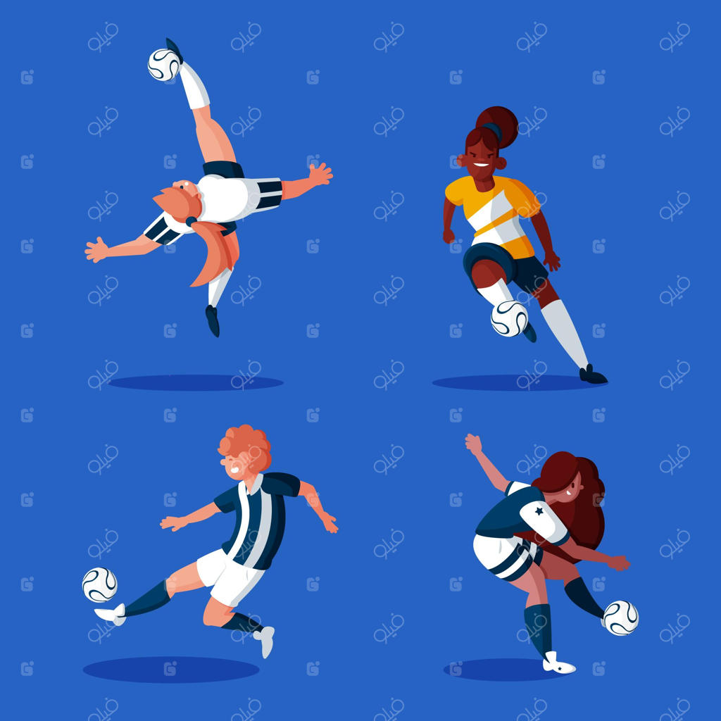 مجموعه‌ای از کارت‌های بازیکنان فوتبال