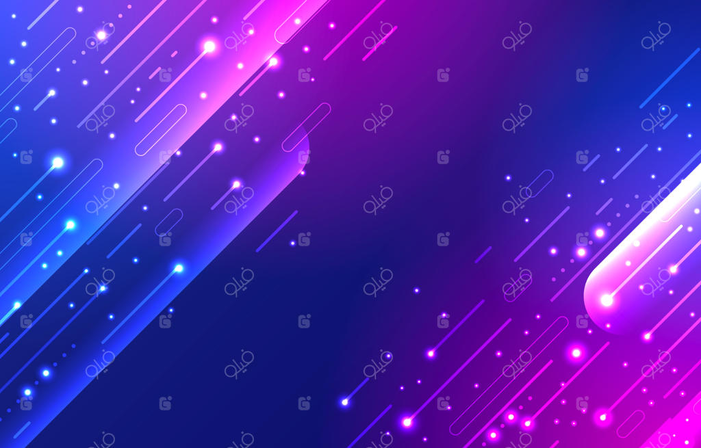 پس‌زمینه نئونی انتزاعی