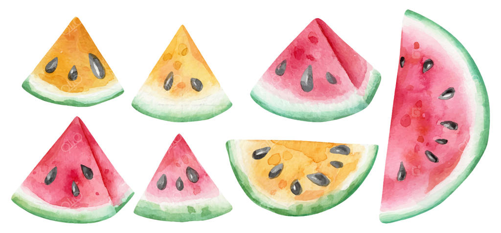 مجموعه‌ای از هندوانه‌ها