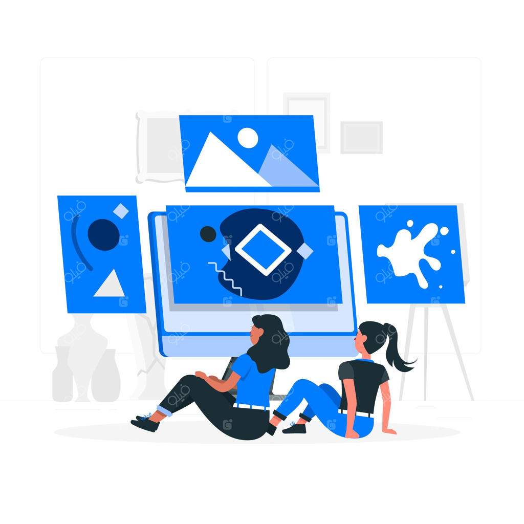 طرح مفهومی گالری آنلاین