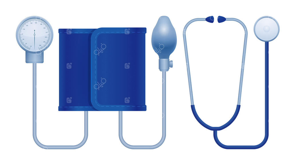 تصویر فشارسنج دستی آنروید با گوشی پزشکی برای اندازه‌گیری فشار خون شریانی