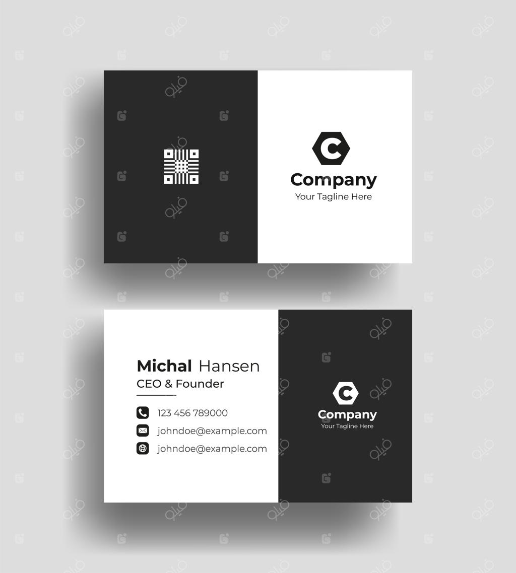 قالب طراحی کارت ویزیت شرکتی ۹۵