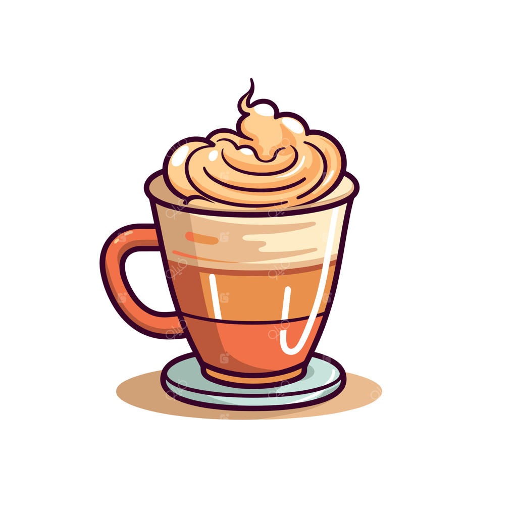 فنجان قهوه با خامه فرم‌گرفته روی آن نمایش داده شد