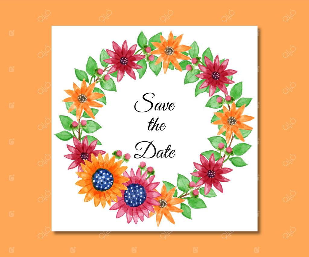 تاریخ را نگه دارید: گل‌های آبرنگی