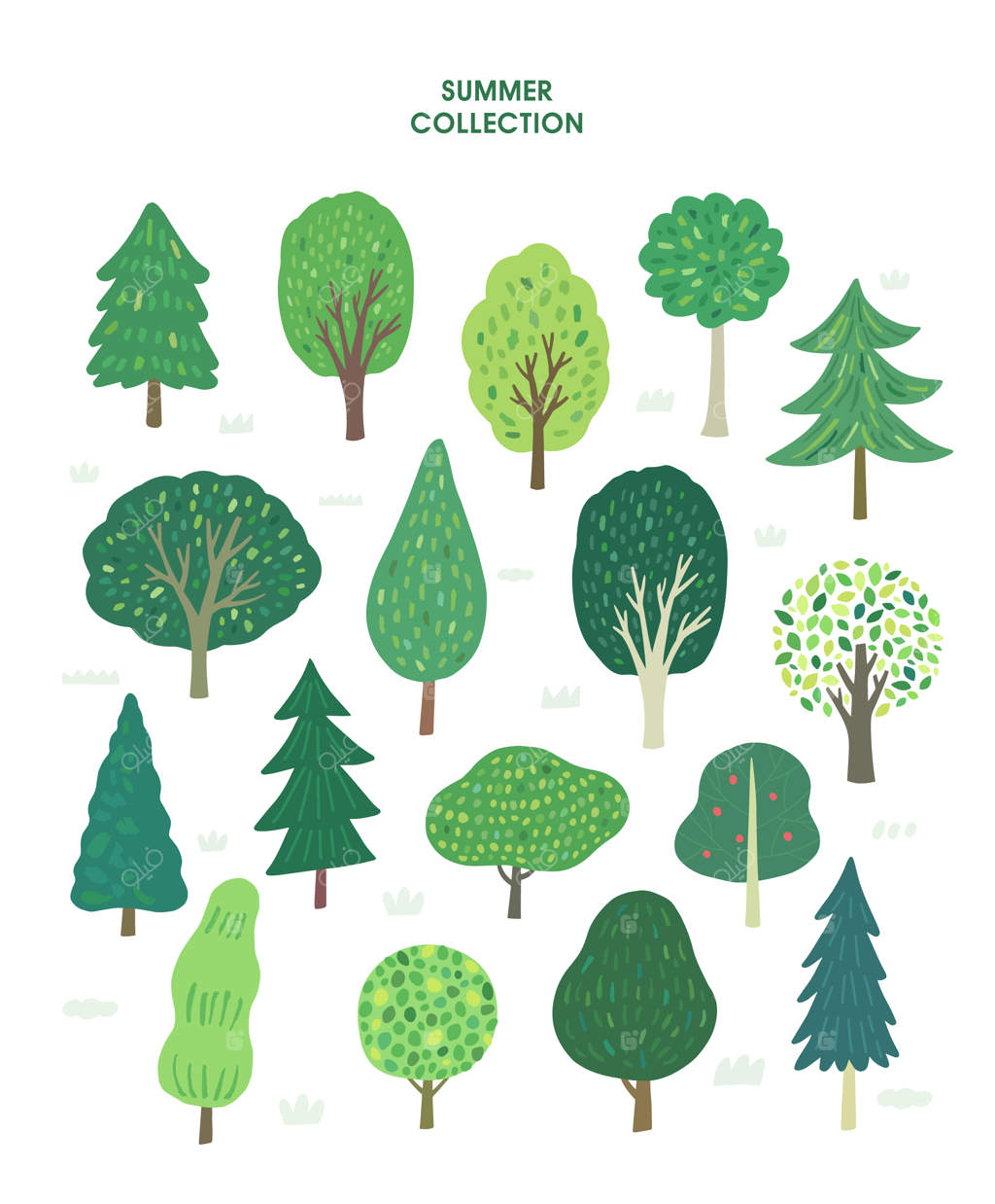 تابستان در سایه درختان