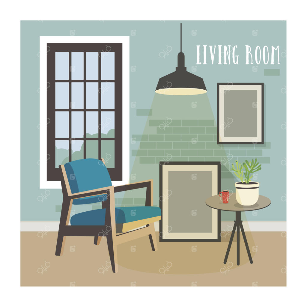 دکوراسیون مدرن اتاق به سبک لافت.