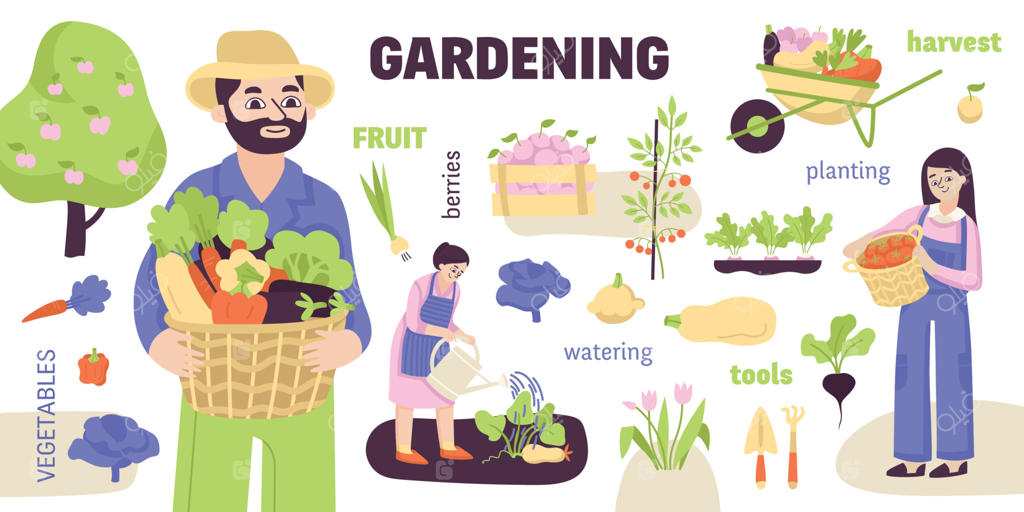 اینفوگرافیک باغ رنگارنگ