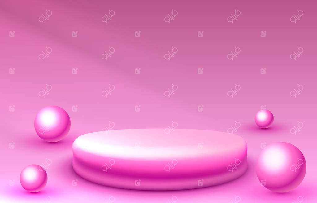 صحنه پودیوم با نورپردازی برای دکور پس‌زمینه مراسم اهدای جوایز - وکتور