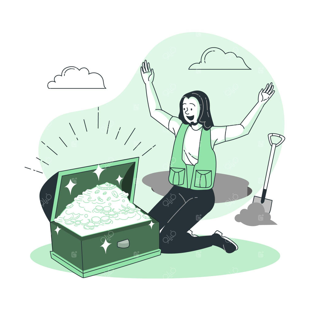 تصویرسازی از مفهوم گنج