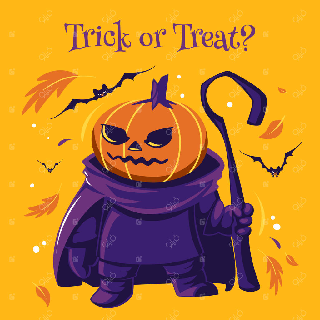 تصویرسازی ساده برای فصل هالووین