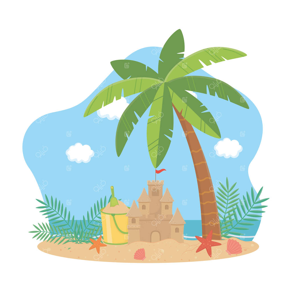 مجموعه آیکون‌های تابستان و تعطیلات