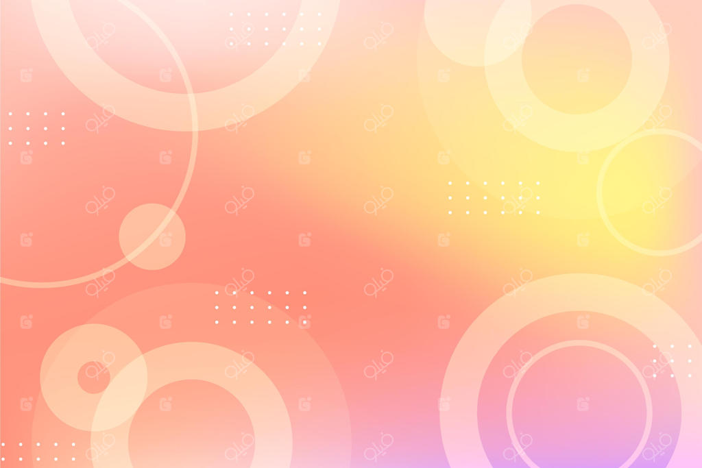 پس‌زمینه گرادینت با اشکال دایره‌ای انتزاعی