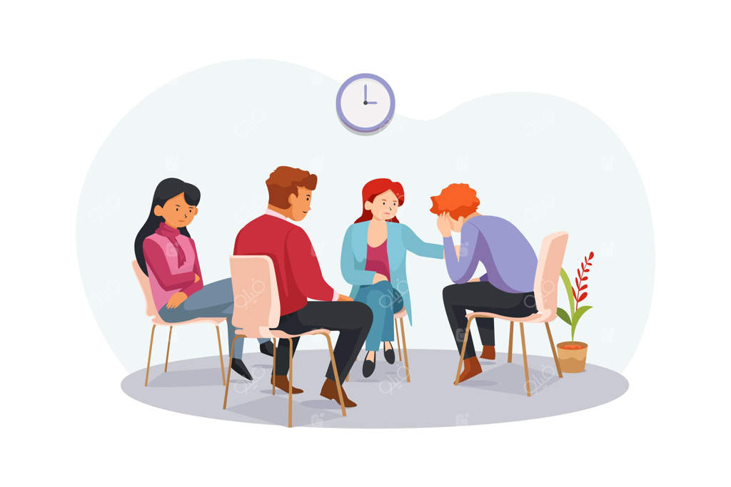 تصویرسازی از گروه درمانی