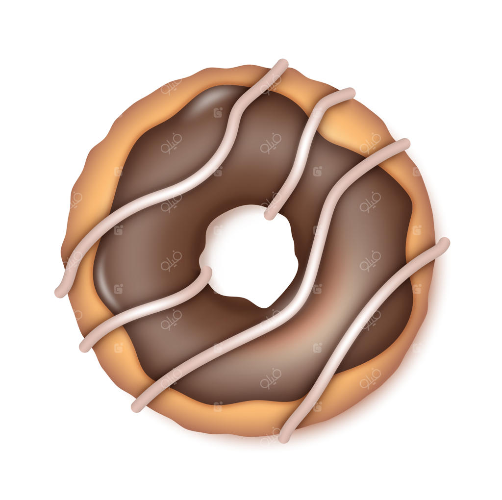 کیک دونات شکلاتی واقعی: دسر دونات خوشمزه با روکش و ترافل‌های جذاب