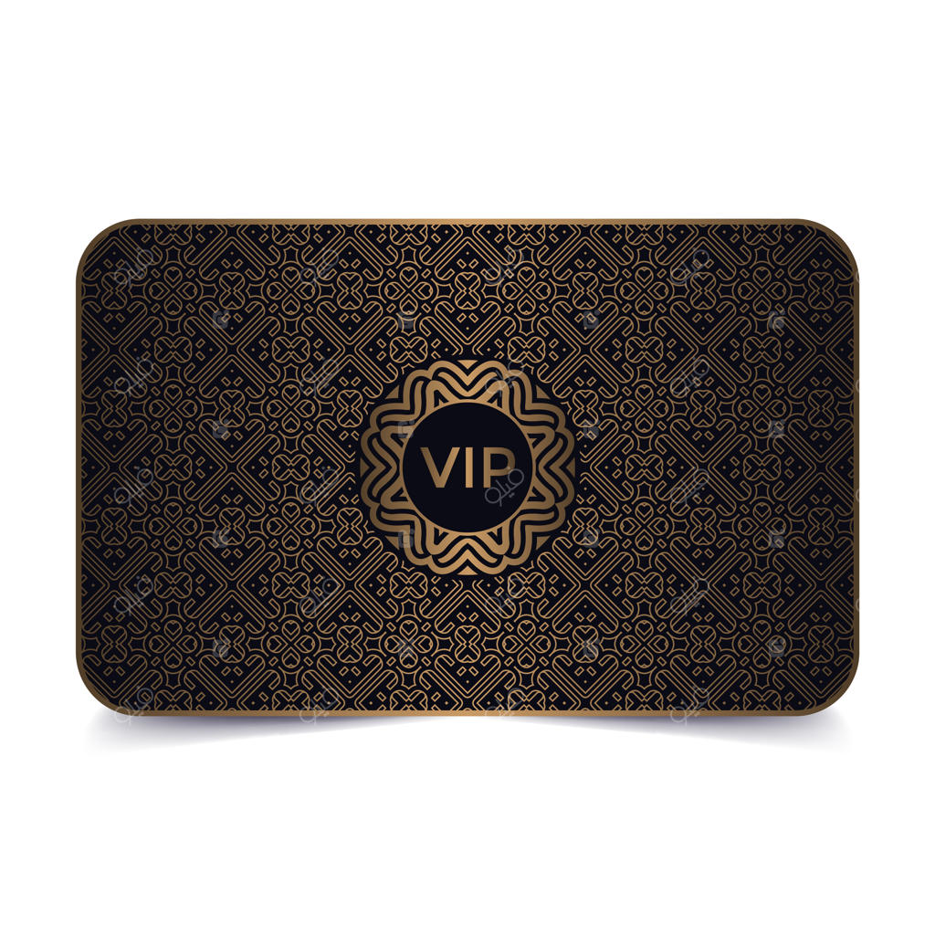 کارت VIP لوکس و تیره با بافت تزئینی