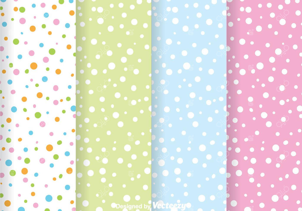 پترن انتزاعی نقطه‌های رنگارنگ