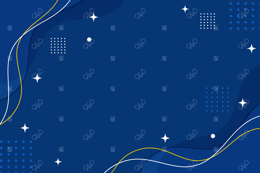 پس‌زمینه آبی ممفیس با عناصر نیم‌تن و خطی