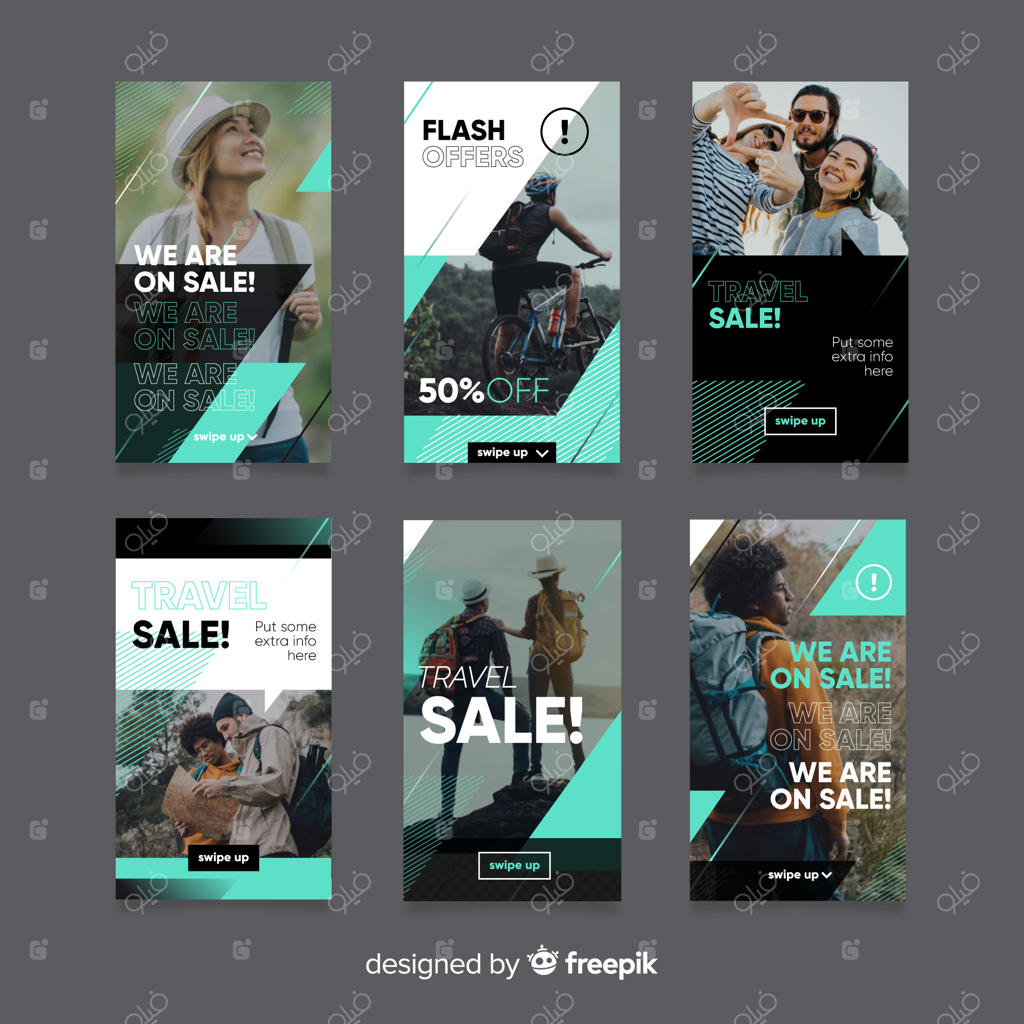 قالب‌های انتزاعی برای استوری‌های اینستاگرام