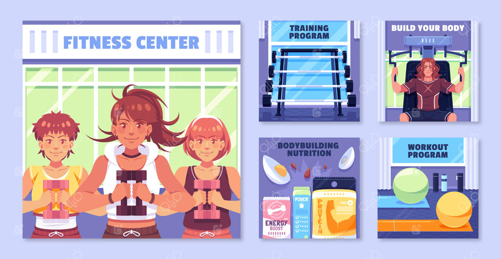 طراحی قالب مرکز تناسب اندام