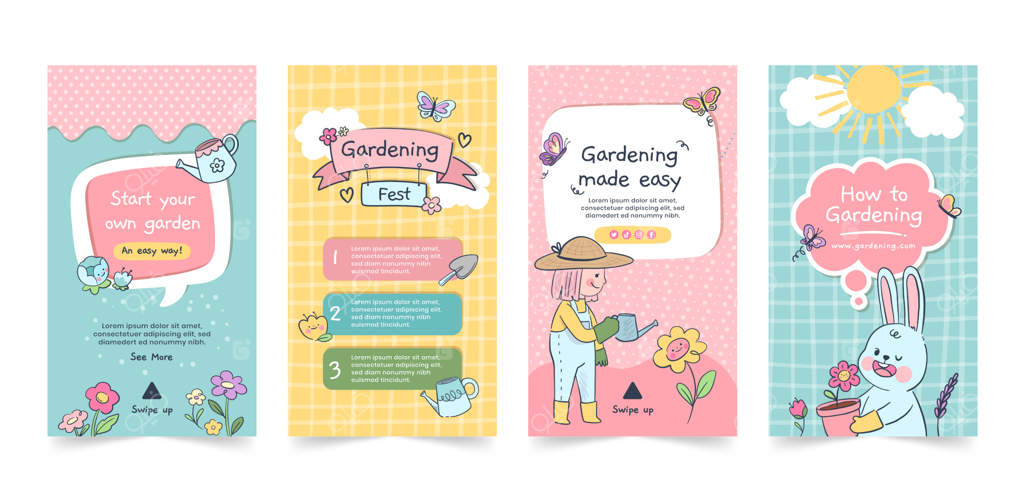 مجموعه استوری‌های اینستاگرام باغبانی خانگی