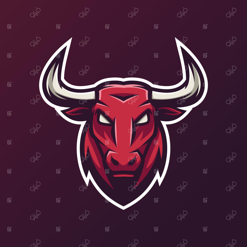 طراحی وکتور لوگوی نمادین سر گاو - لوگوی نماد حیوانات