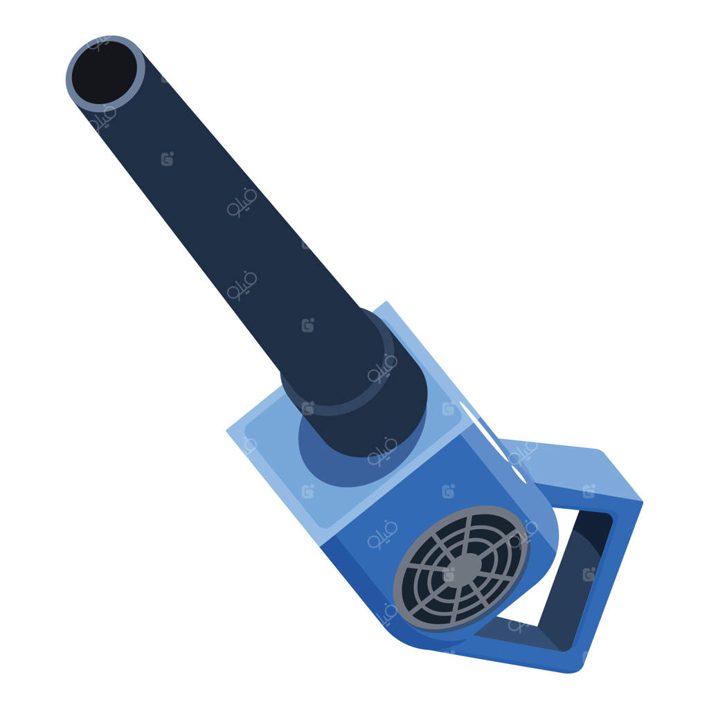 جاروبرقی برقی جمع‌آوری برگ‌های خشک در باغ پاییزی