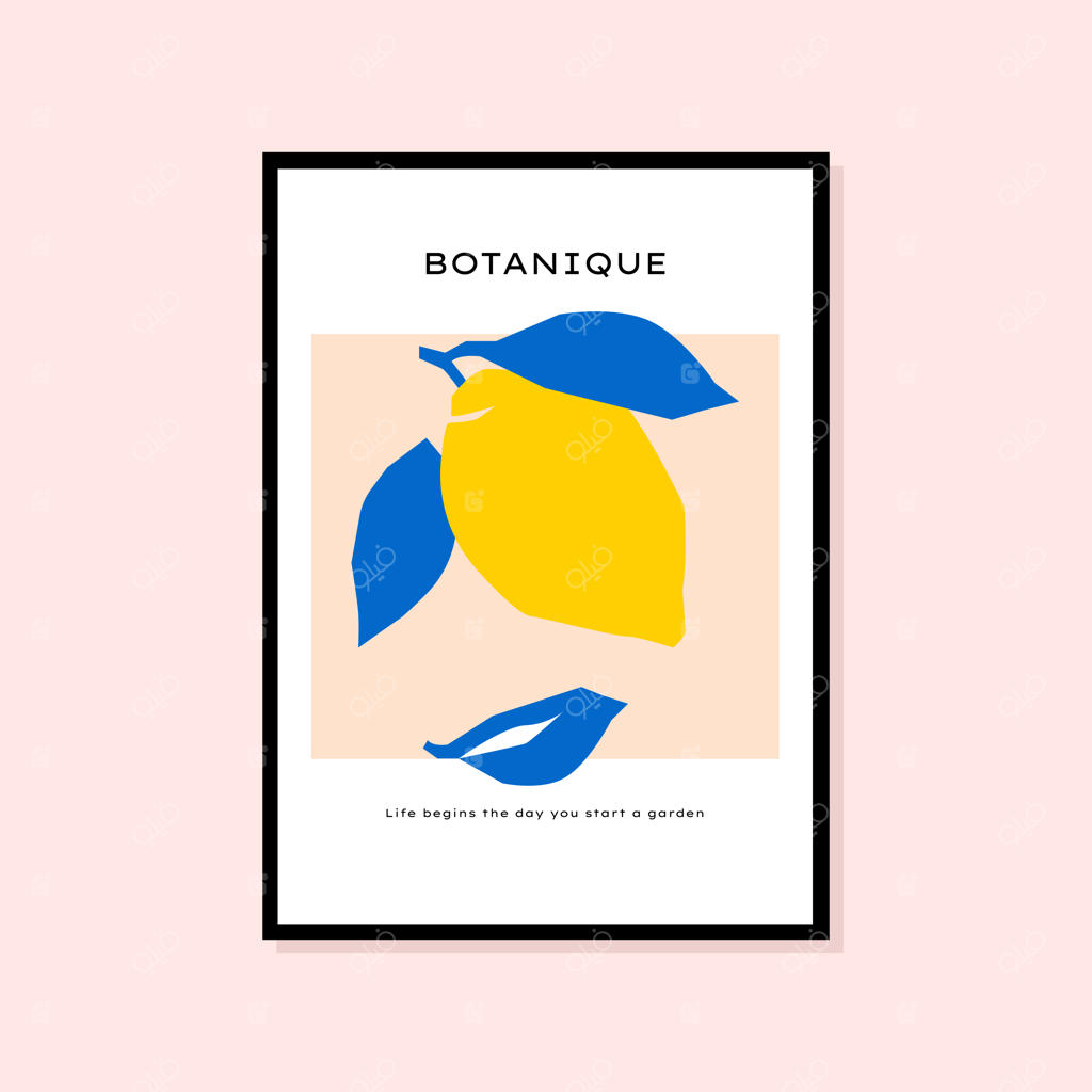 پوستر انتزاعی با طرح دستی، مناسب برای مجموعه تابلوهای دیواری