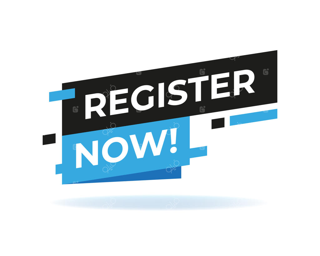 تصویر وکتور برچسب حباب گفت‌وگو با متن ثبت‌نام کنید