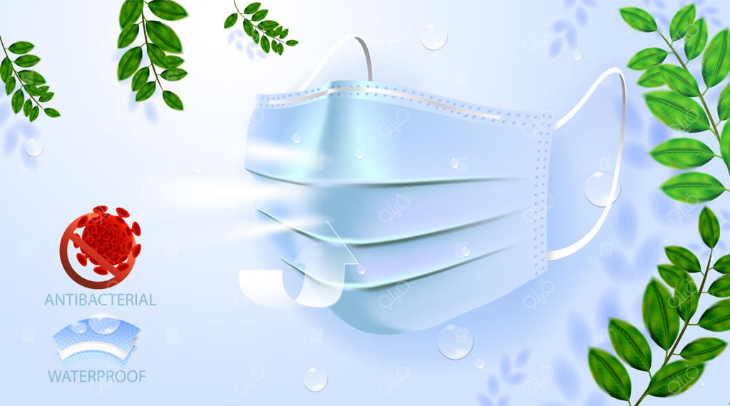 ماسک صورت ضد آلودگی، برای محافظت پزشکی و گرد و غبار pm2.5: ایمنی در برابر خطرات یا بیماری‌های ناشی از آلرژی و دستگاه تنفسی در بیمارستان‌ها