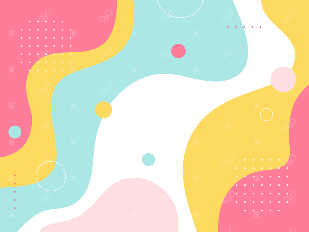 پس‌زمینه‌ای با شکل‌های سیال و ارگانیک و تخت