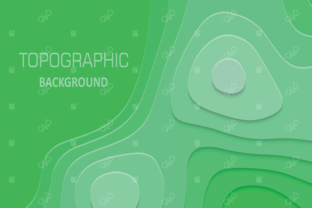 پس‌زمینه با طرح‌های هندسی و برش‌های کاغذی