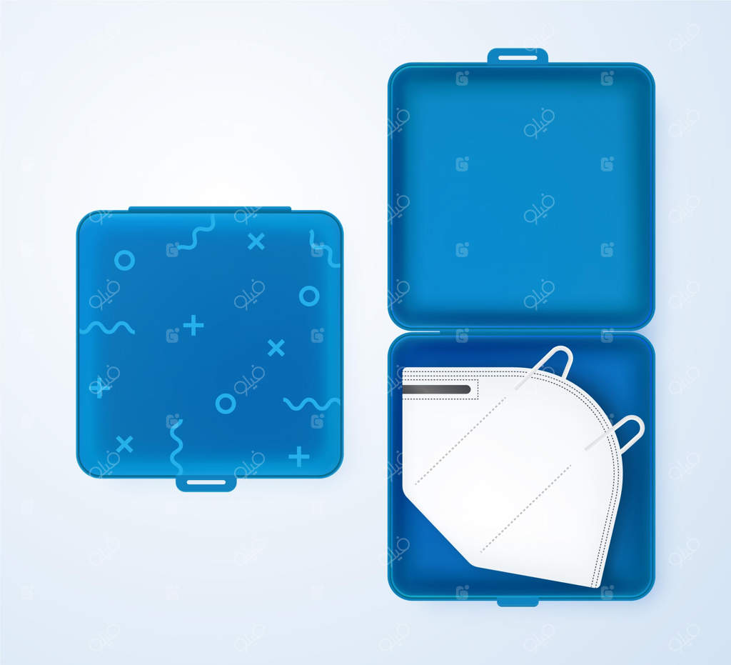 بسته کیس نگهداری ماسک صورت واقعی‌نما