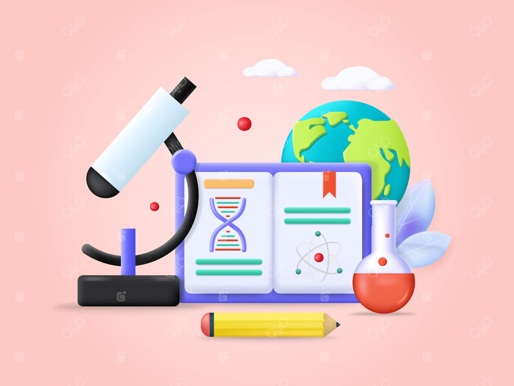 پوستر مدرسه کتاب علوم وکتور آموزشی