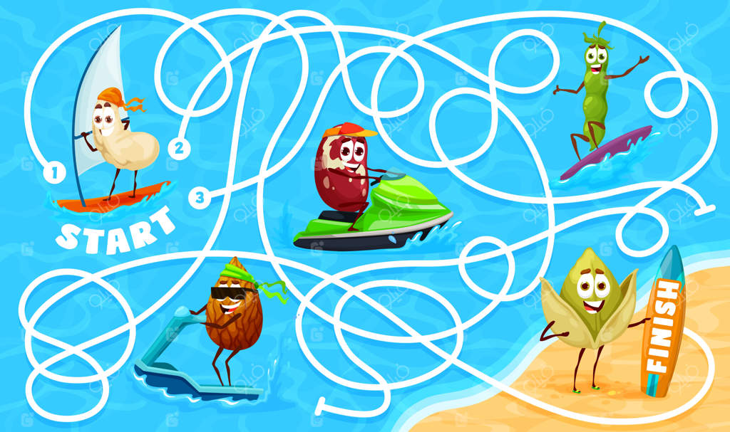 تعطیلات شخصیت‌های آجیل‌طور شاد در ماز پیچ در پیچ