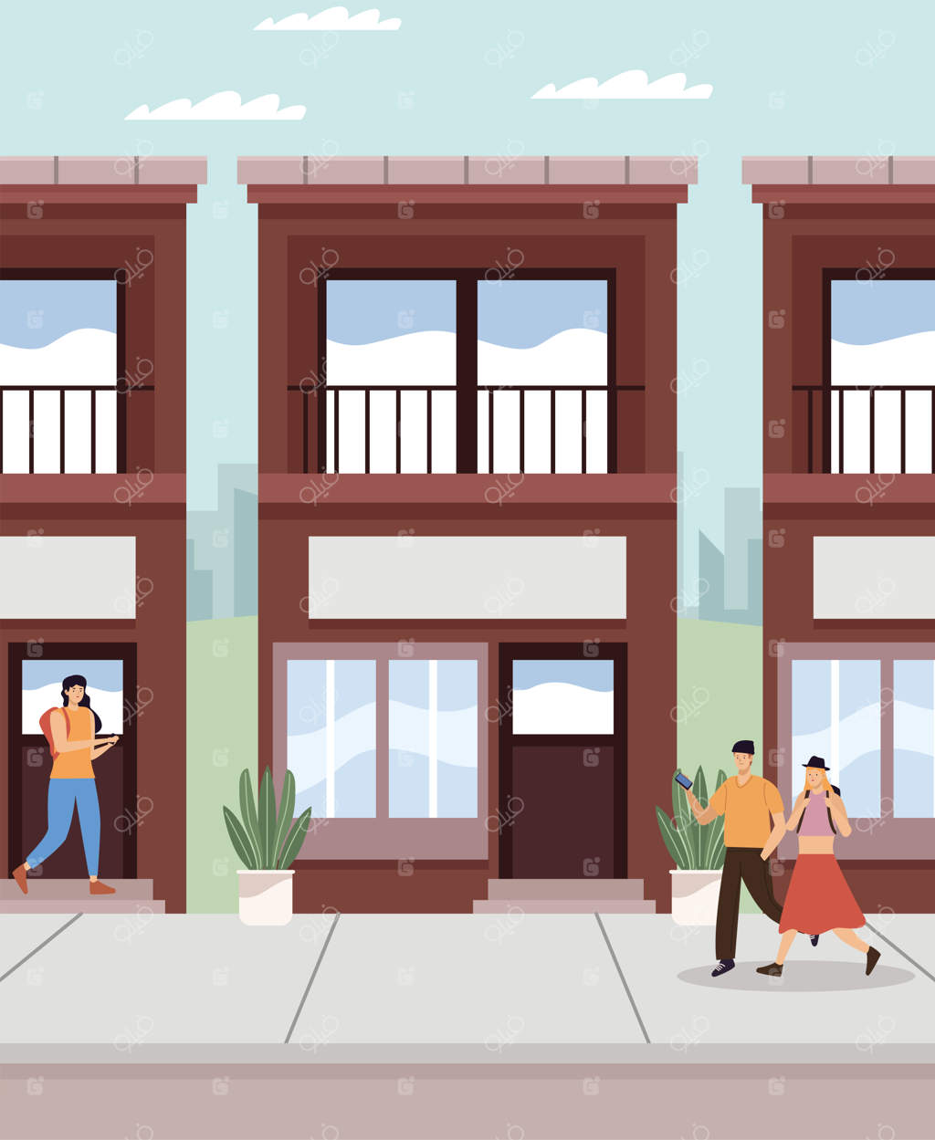 سه نفر در شهر