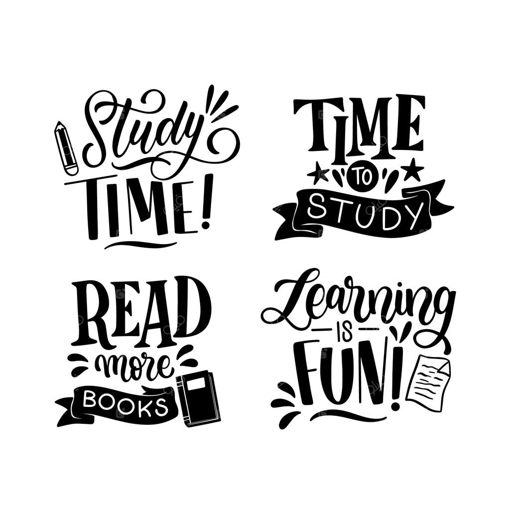 مجموعه استیکرهای آموزشی تک‌رنگ