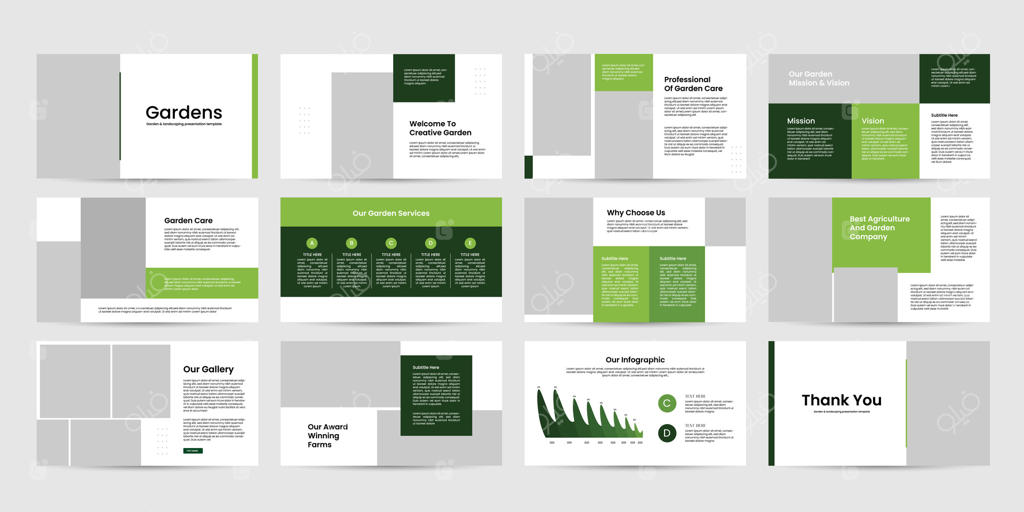 قالب پاورپوینت طراحی ارائه کشاورزی و باغبانی، اسلاید قالب ارائه باغبانی