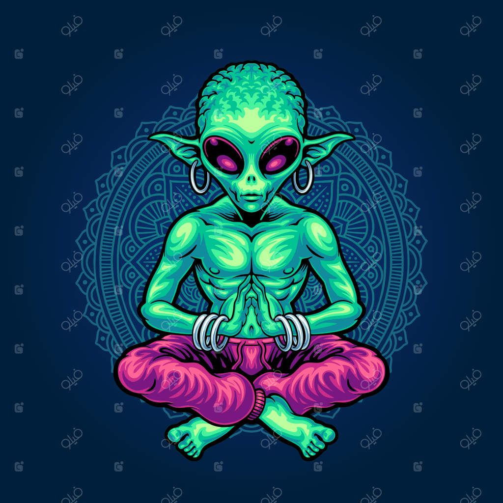 تصویر ماسکات یوگا بیگانه