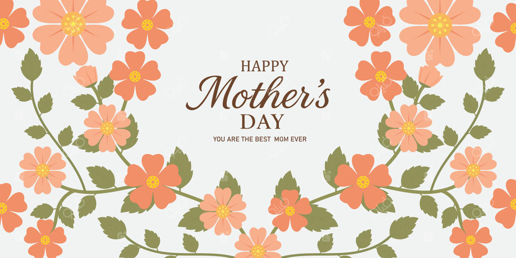 کارت تبریک روز مادر با گل‌ها