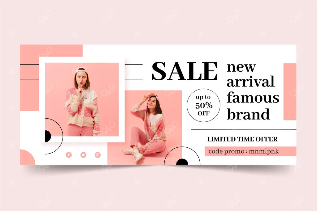 قالب بنر حراج مد و لباس