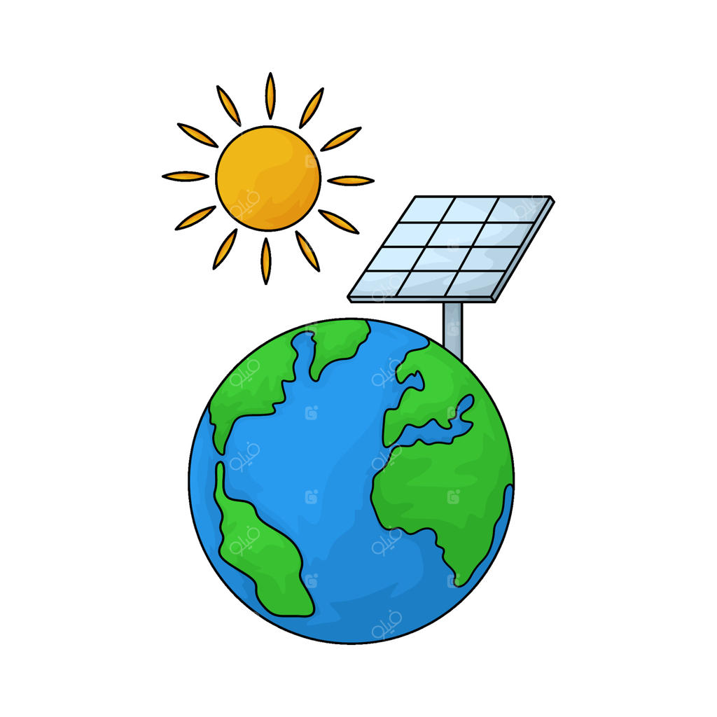 پنل خورشیدی روی زمین