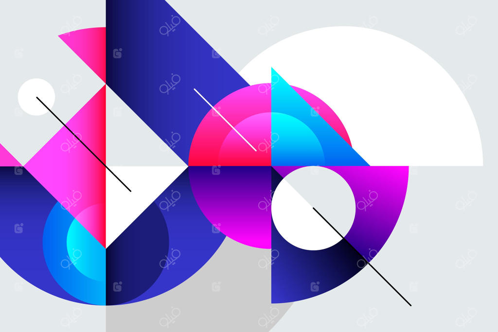 پس‌زمینه هندسی گرادیانت