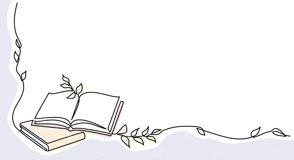 کتاب باز با قاب شاخه برگ‌ها: نمایشی از آموزش و دانش در یک خط ممتد