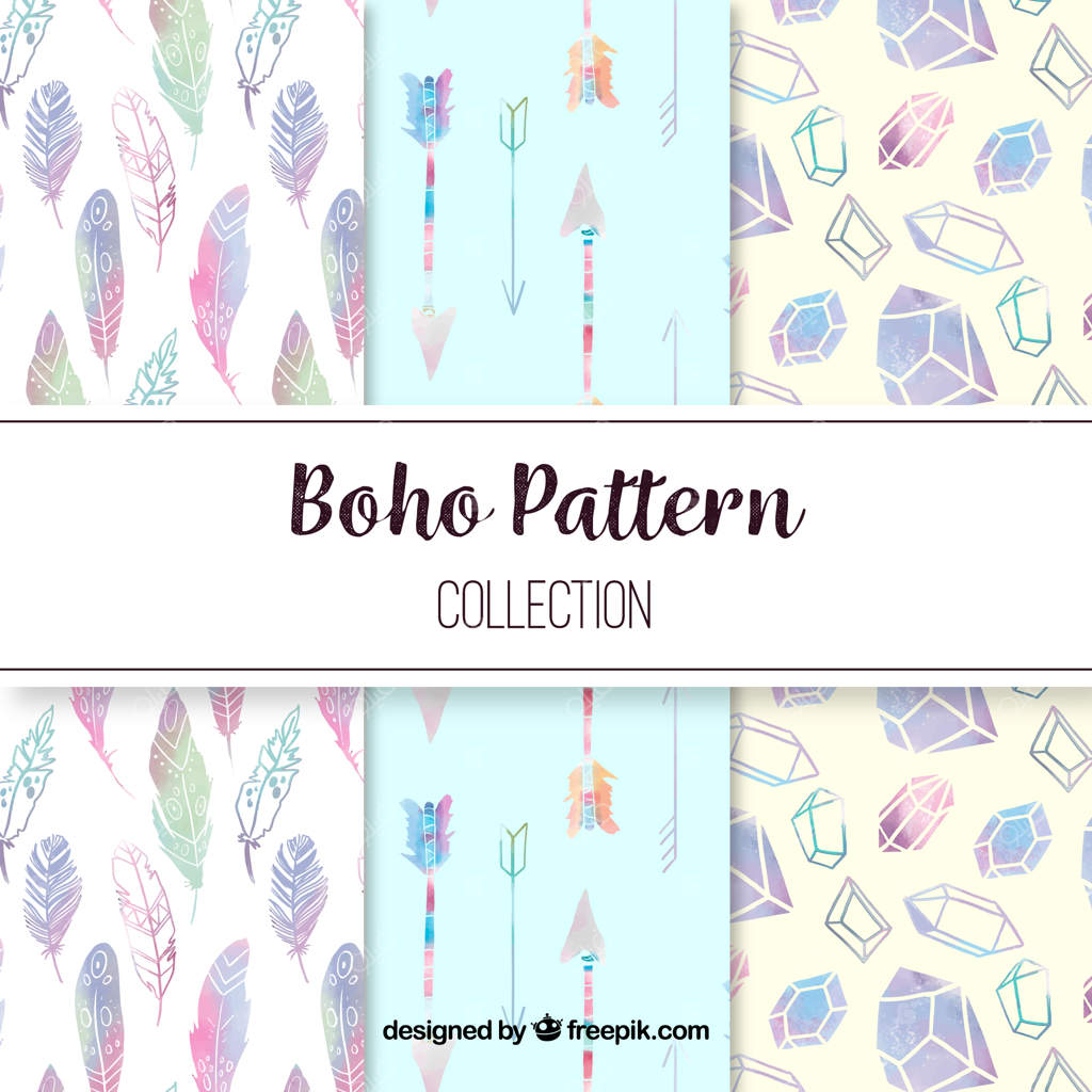 مجموعه الگوهای بوهو آبرنگی