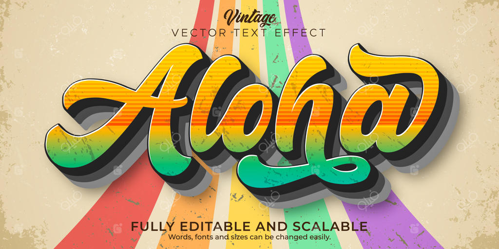 تاثیر متن رترو و وینتیج، سبک متن قابل ویرایش دهه ۷۰ و ۸۰ میلادی