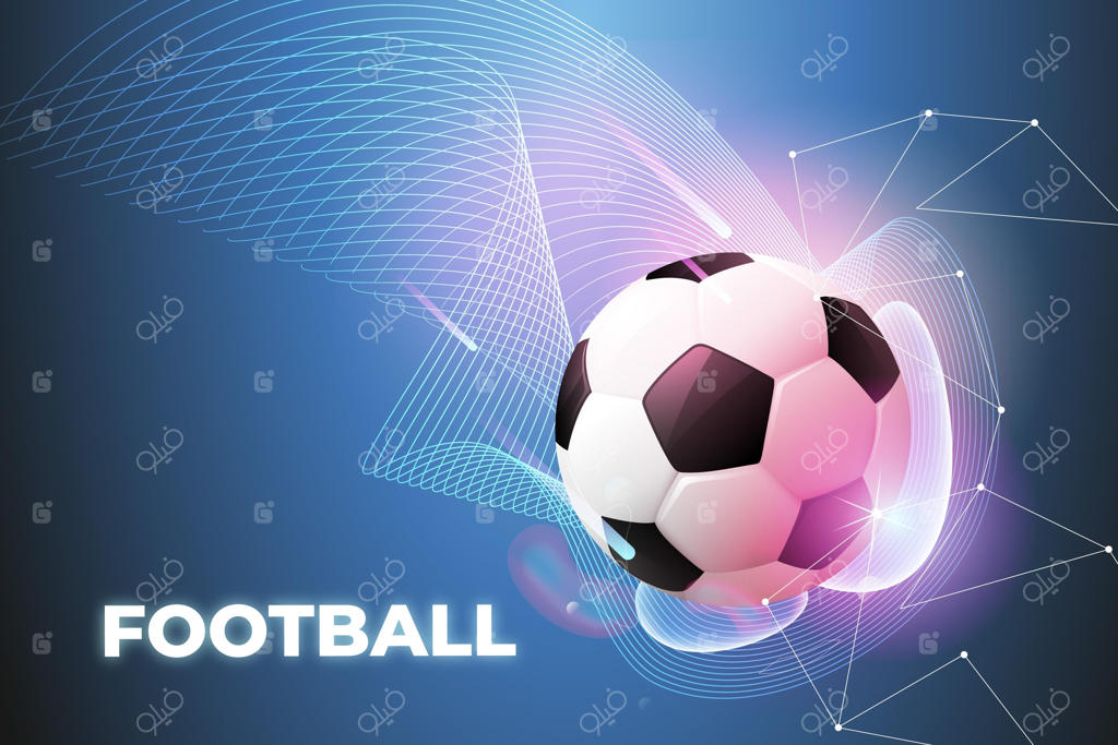 پس‌زمینه زمین فوتبال گرادیانی