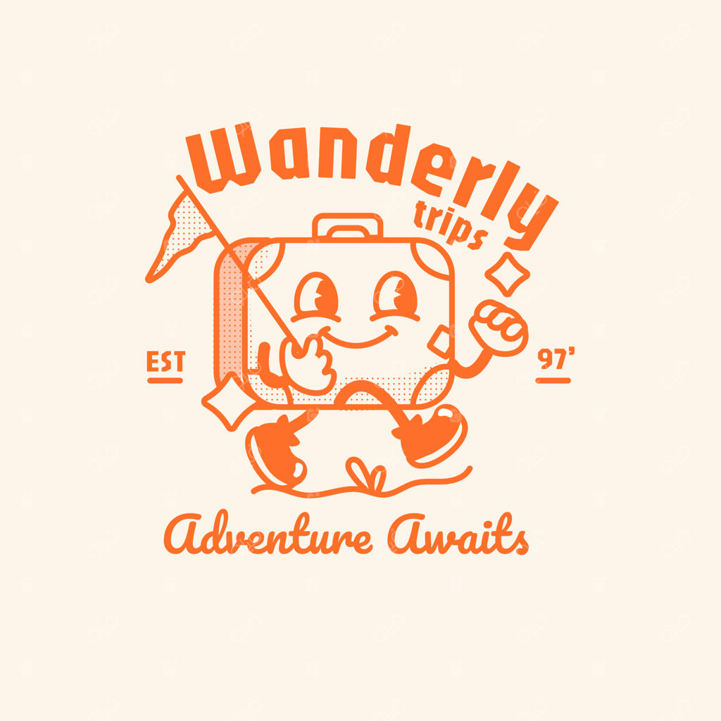 طراحی لوگوی سفر با دست