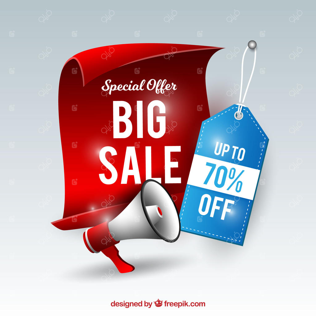 ترکیب فروش با برچسب واقعی و بلندگو